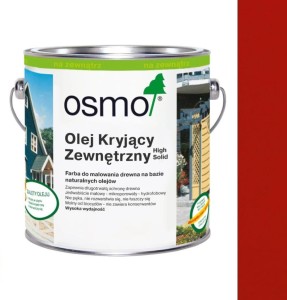 OSMO 2308 Olej Kryjący Zewnętrzny Czerwień Północy 2,5 litra