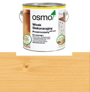 OSMO 3127 Wosk Olejny Dekoracyjny Transparentny SAWANNA 0,125 litra