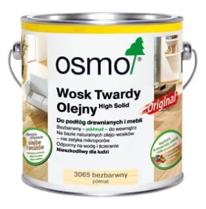 OSMO 3065 Wosk Twardy Olejny Bezbarwny Półmat 10 litrów