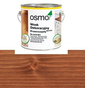 OSMO 3138 Wosk Olejny Dekoracyjny Transparentny MAHOŃ  0,75 litra