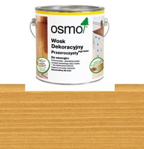 OSMO 3164 Wosk Olejny Dekoracyjny Transparentny DĄB  0,75 litra