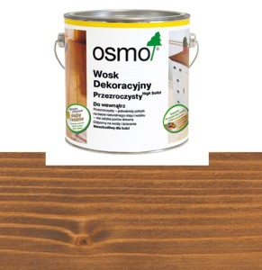 OSMO 3166 Wosk Olejny Dekoracyjny Transparentny ORZECH 0,75 litra