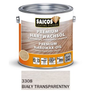 SAICOS 3308 Twardy Wosk Premium Matowy BIAŁY Transparentny Mat  0,125 litra 1 szt.