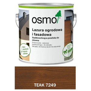 OSMO 7249 Lazura Ogrodowa i Fasadowa TEAK 0,75 litra 1 szt.
