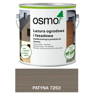 OSMO 7253 Lazura Ogrodowa i Fasadowa PATYNA 0,75 litra 1 szt.