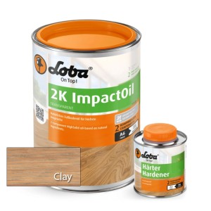 LOBA HS 2K ImpactOil (Clay) – Olej 2K do Użytku Publicznego | 0,75 litra 1 szt.