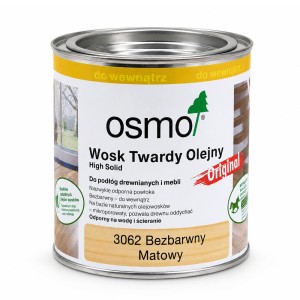 OSMO 3062 Wosk Twardy Olejny Bezbarwny Matt | 0,375 litra
