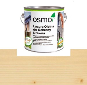OSMO 701 Lazura Olejna do Ochrony Drewna Bazbarwna 2,50 litra