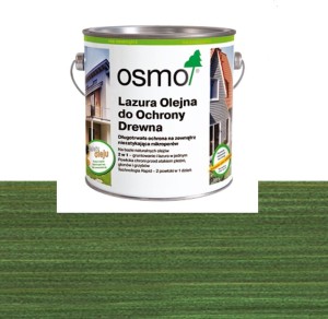 OSMO 729 Lazura Olejna do Ochrony Drewna Zieleń Choinkowa 25 litrów