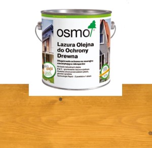 OSMO 732 Lazura Olejna do Ochrony Drewna Jasny Dąb 2,5 litra